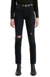 LEVI'S 501 RIPPED HIGH WAIST ANKLE SKINNY JEANS,295020114