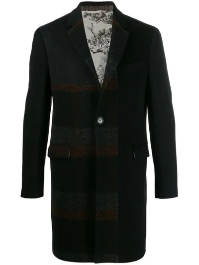 Etro Single Breasted Coat In 黑色