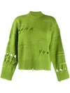 VERSACE KNITTED CUT-OUT JUMPER