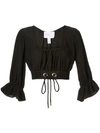 ALICE MCCALL GATHERED CROPPED BLOUSE