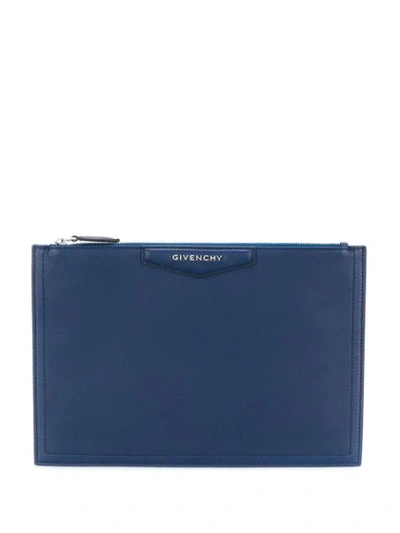 Givenchy Antigona Pouch In Blue