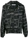 GIVENCHY GIVENCHY LOGO PRINT LIGHTWEIGHT JACKET - 黑色