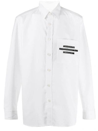 Burberry Camicia In Cotone In White