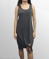 COIN 1804 WOMENS WASHED FRENCH TERRY TIED HEM DRESS