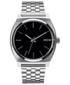 Nixon 'the Time Teller' Stainless Steel Bracelet Watch, 37mm In Black/dark Blue