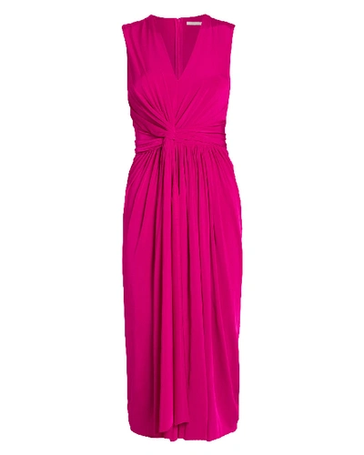Jason Wu Collection Twist Front Jersey Dress In Pink-drk
