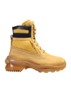 Maison Margiela Union Foam-insert Nubuck Leather Boots In Brown