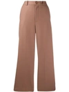 MONCLER PLEATED CROPPED TROUSERS