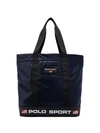 POLO RALPH LAUREN LOGO-PATCH OVERSIZED TOTE BAG
