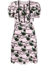 VALENTINO ROSES AND CHAINS PRINTED DRESS