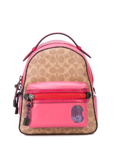 Coach Campus 23 Signature Canvas & Leather Backpack In Multi