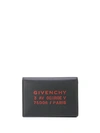 GIVENCHY GIVENCHY PRINTED LOGO CARD HOLDER - 黑色