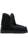 Mou Stitched Eskimo Boots In Black