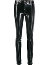 PHILIPP PLEIN PATENT SKINNY TROUSERS