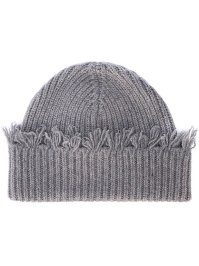 Alanui Cashmere Wool Beanie In Grey