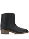 FORTE FORTE ROUND TOE ANKLE BOOTS