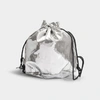 MM6 MAISON MARGIELA Backpack in Silver Laminated Nylon Effect