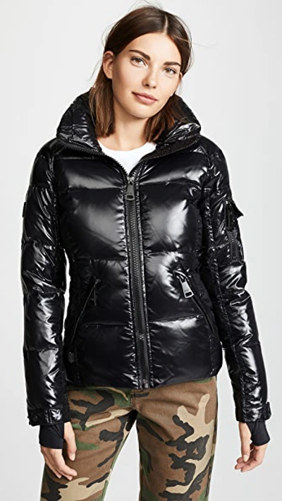 Sam. Bungalow Double-front Puffer Down Jacket In Black