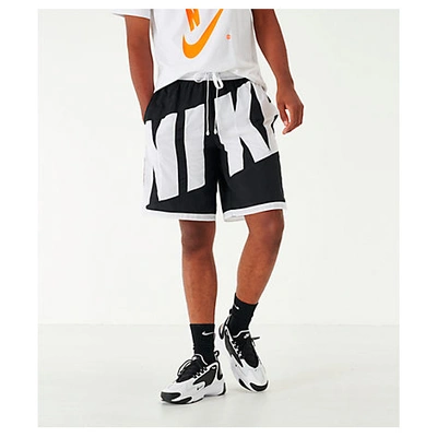 Nike Men's Dri-fit Throwback Basketball Shorts In Black