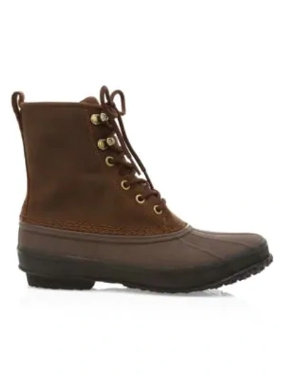 Ugg Yucca Leather Duck Toe Boots In Brown