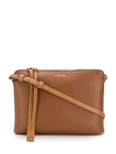 Cuero & Mor Leather Crossbody Bag In Brown