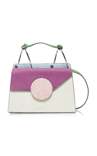 Danse Lente Phoebe Bis Leather Shoulder Bag In White