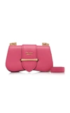 PRADA SMALL CITY CALF FLAP BAG,709556