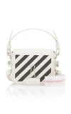 OFF-WHITE DIAGONAL LEATHER BABY FLAP BAG,725315