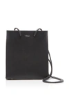 Medea Prima Short Leather Tote In Black