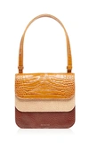 REJINA PYO Ana Color-Block Croc-Effect Leather Shoulder Bag,735731