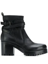 STRATEGIA BLOCK-HEEL ANKLE BOOTS