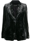 EMPORIO ARMANI PRINTED VELVET BLAZER