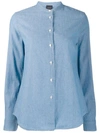 Aspesi Long Sleeved Shirt In Blue
