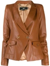 ELISABETTA FRANCHI TEXTURED BLAZER JACKET