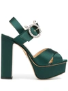 CHARLOTTE OLYMPIA BEJEWELED ARISTOCRAT SANDALS