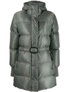 KENZO BELTED PUFFER PARKA