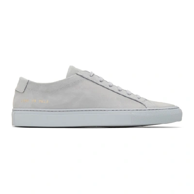 Common Projects Original Achilles Suede Low Trainer In 7543grey