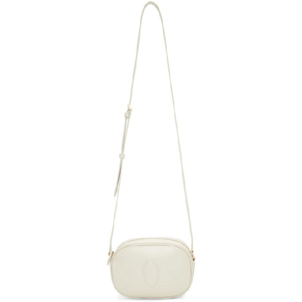 Saint Laurent Small Leather Le 61 Camera Bag In White ModeSens