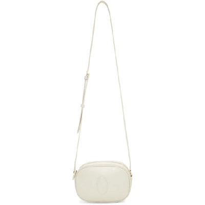 Saint Laurent Small Leather Le 61 Camera Bag In White ModeSens