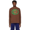 GUCCI GUCCI BROWN GG SWEATSHIRT