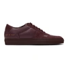 COMMON PROJECTS COMMON PROJECTS BURGUNDY BBALL PREMIUM LOW SNEAKERS