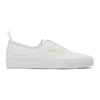 COMMON PROJECTS WHITE FOUR HOLE LEATHER LOW SNEAKER