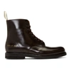 COMMON PROJECTS COMMON PROJECTS BURGUNDY STANDARD COMBAT BOOTS