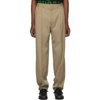 GUCCI GUCCI TAN WOOL TROUSERS