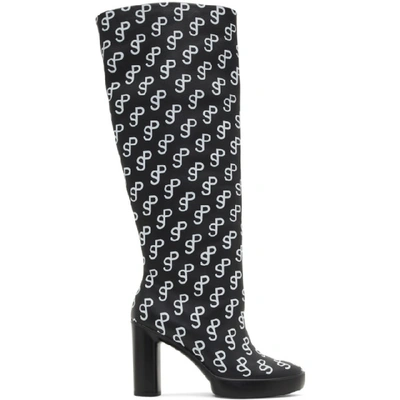 Saks Potts Ssense Exclusive Black And White Ecco Edition Sculpted Motion 75 Boots In White White