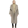 Totême Grey Annecy Coat In Elephant