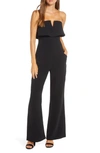 ADELYN RAE ANORA STRAPLESS POPOVER COCKTAIL JUMPSUIT,F97B1918