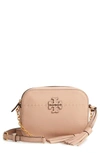 TORY BURCH MCGRAW LEATHER CAMERA BAG - ORANGE,50584