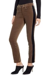 Ag Mari Straight-leg Tuxedo Stripe Jeans In Dark Bayou