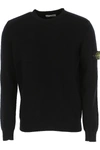 Stone Island Compass Badge Sweatshirt In Black